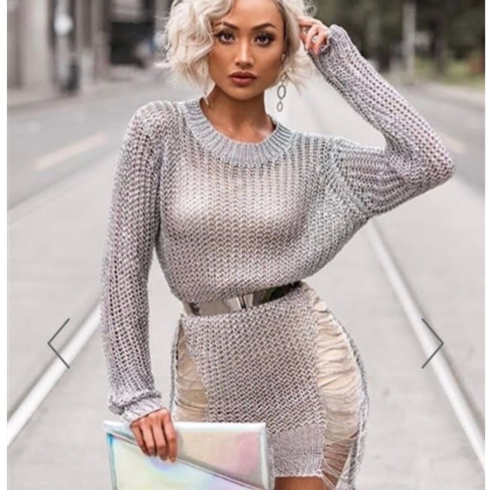 Silver Bendable Metal Belt & Chocker Necklace by Hot Miami Styles